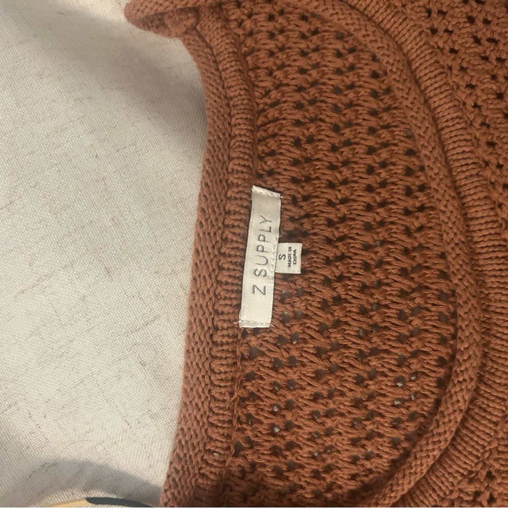 Z Supply Rust Crocheted Top - Picture 3 of 3